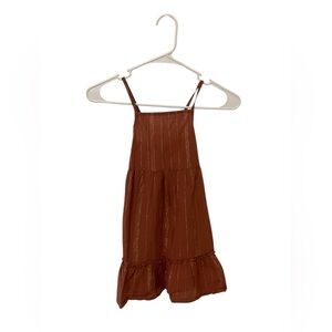 OskKosh | Girls Stylish Rust Strappy‎ Dress